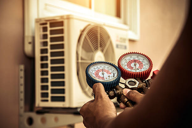 Professional Ductwork Repair technician working in Ovid, NY